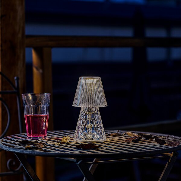 Newgarden Lola 20 LUX lampă LED de masă, reglabil, Transparent, Plastic