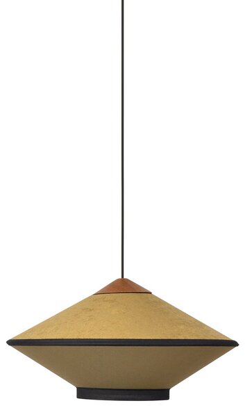 Lustră Pendul Forestier, Cymbal S, reglabil, Bronz / Alamă Veche, Camera de zi, Țesătură / Textil, Design