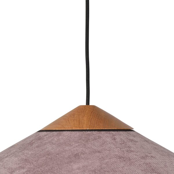 Lustră Pendul Forestier, Cymbal S, reglabil, Violet, Camera de zi, Țesătură / Textil, Design