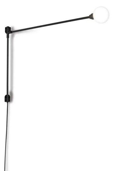 Lampă de perete Nemo Lighting, Negru, Camera de zi, Aluminiu
