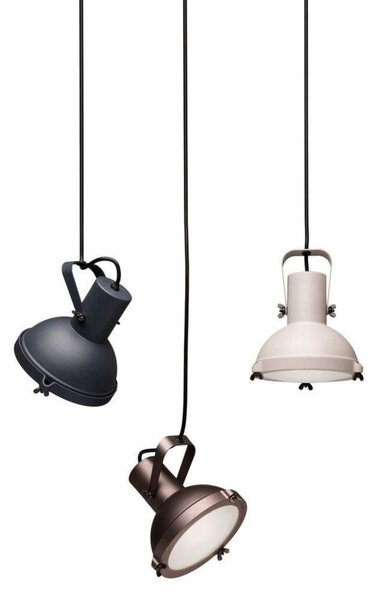 Lustră Pendul Nemo Lighting, Maro / Rugină, Bucătărie, Aluminiu, Design industrial
