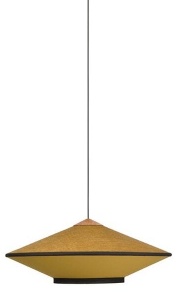Lustră Pendul Forestier, Cymbal, reglabil, Auriu / Alamă, Camera de zi, Țesătură / Textil, Vintage