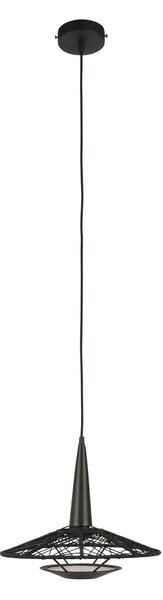 Lustră Pendul Forestier, Carpa S, reglabil, Negru, Camera de zi, Țesătură / Textil, Design