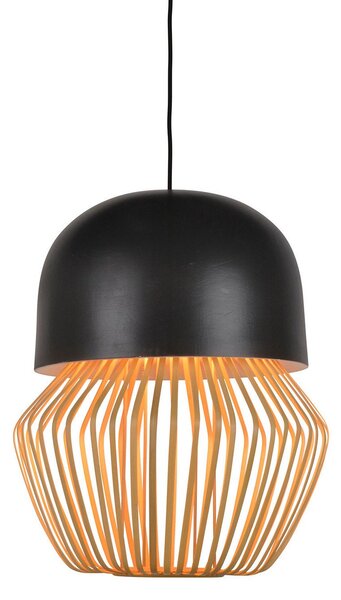 Lustră Pendul Forestier, Anemos, reglabil, Negru, Camera de zi, Bamboo, Design