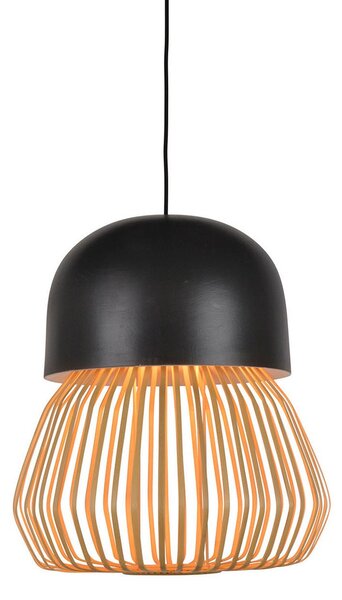 Lustră Pendul Forestier, Anemos, reglabil, Negru, Camera de zi, Bamboo, Design