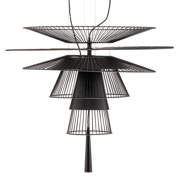 Lustră Pendul Forestier, Gravity 1, Negru, Bucătărie, Metal, Design