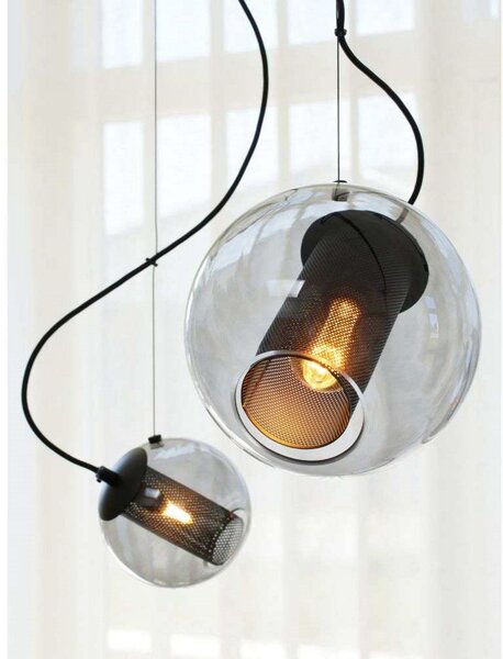 Lustră Pendul Halo Design, Gri, Sala de mese, Metal