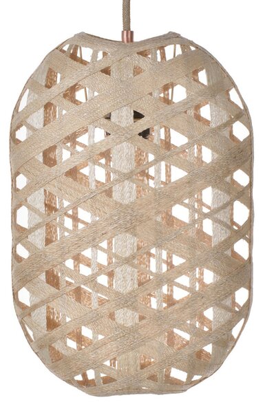 Lustră Pendul Forestier, Capsule S, reglabil, Bej, Camera de zi, Bamboo, Design