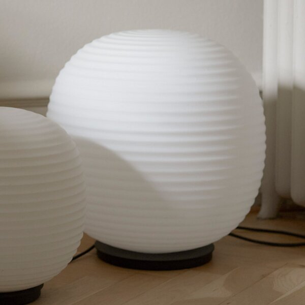 New Works Lantern Globe Lampă de masă mare, Ø 40cm, reglabil, Alb, Camera de zi / sufragerie, Sticlă, Design