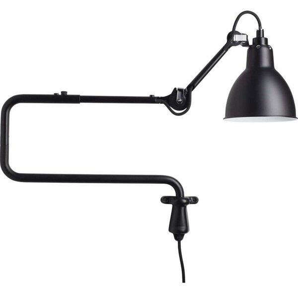 Lampă de perete Lampe Gras, Negru, Camera de zi, Metal