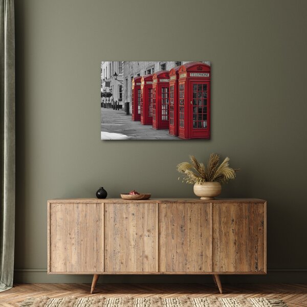 Tablou - Cutii telefonice din Londra (70x50 cm)