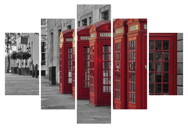 Tablou - Cutii telefonice din Londra (150x105 cm)