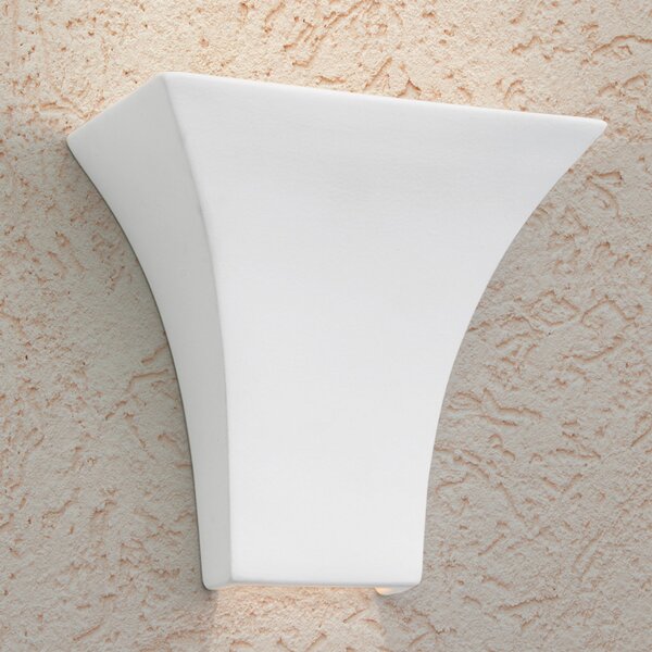 ORION Aplică de perete Antonie unghiulară pe alb, reglabil, Alb, Camera de zi / sufragerie, Ceramică, Modern, Priză de perete top