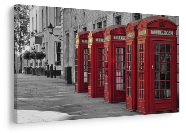 Tablou - Cutii telefonice din Londra (90x60 cm)