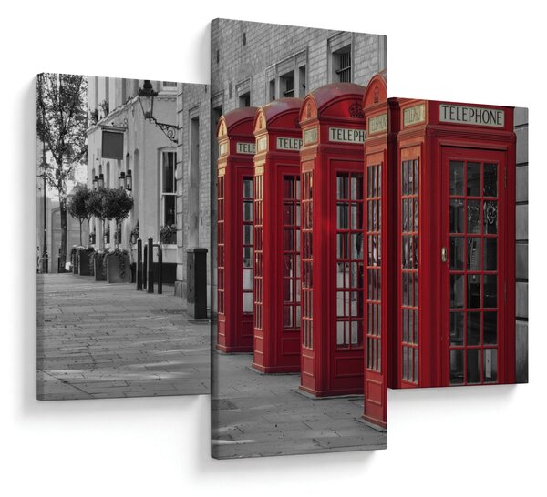 Tablou - Cutii telefonice din Londra (90x60 cm)