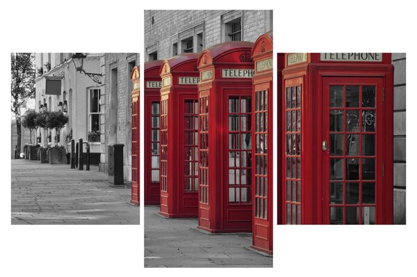 Tablou - Cutii telefonice din Londra (90x60 cm)
