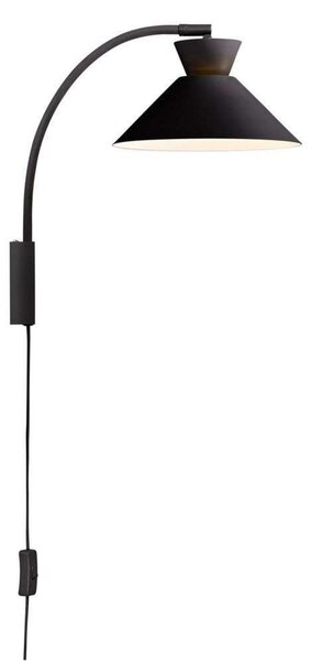 Lampă de perete Nordlux, Negru, Camera de zi, Metal
