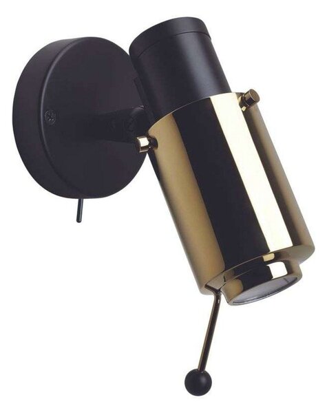 Biny Spot LED w/Întrerupător & Rod Black/Gold - DCW