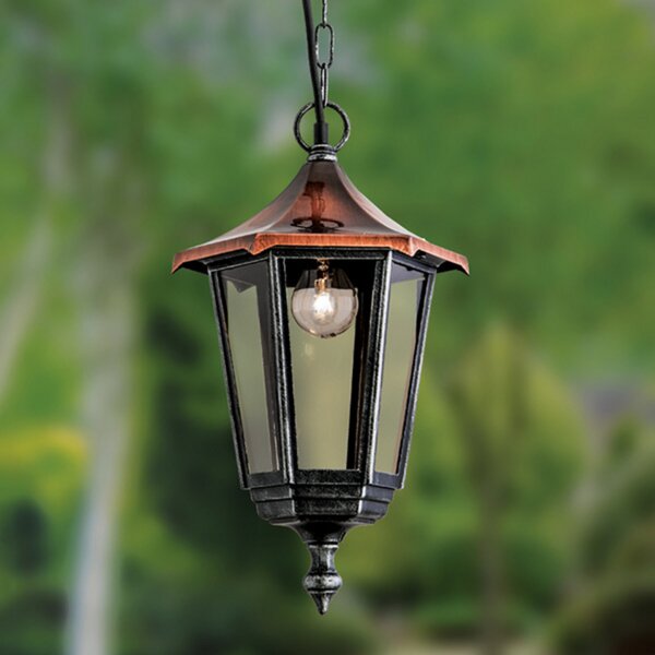 ORION Lampă suspendată Antoine cu acoperiș de cupru, Cupru, Metal