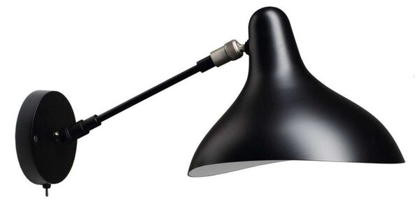 Lampă de perete DCW, Negru, Camera de zi, Metal