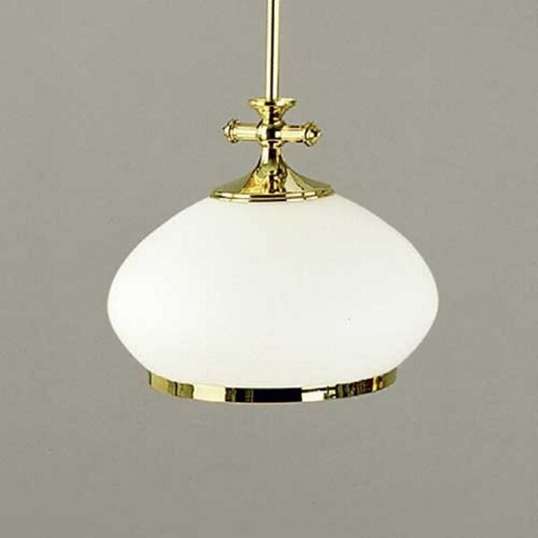 ORION Lampă suspendată Empira 1 bec patinată 24 cm, reglabil, Bronz / Alamă Veche, Camera de zi / sufragerie, Metal, Antichitate