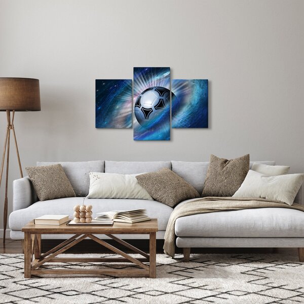 Tablou - Fotbal în spațiu (90x60 cm)