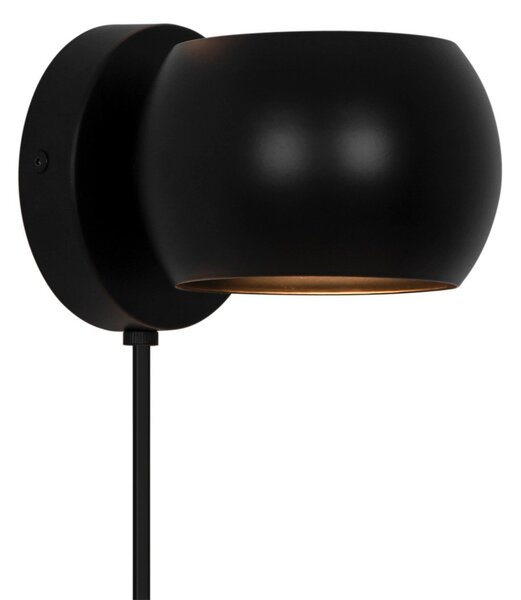 Lampă de perete Nordlux, Belir, Negru, Camera de zi, Metal