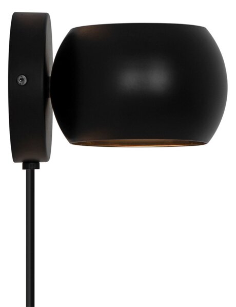 Lampă de perete Nordlux, Belir, Negru, Camera de zi, Metal