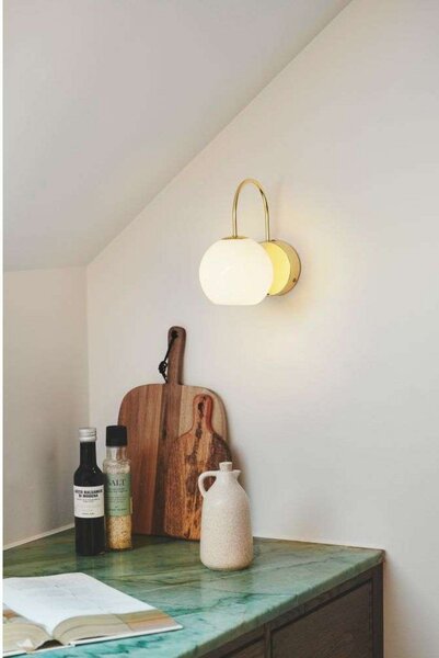 Lampă de perete Nordlux, Auriu / Alamă, Camera de zi, Metal