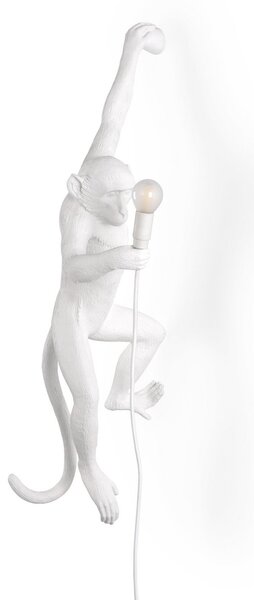 Lampă de masă SELETTI, Monkey Lamp, Alb, Camera de zi, Plastic, Design