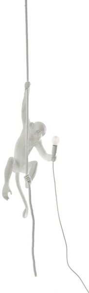 Lampă de masă SELETTI, Monkey Lamp, Alb, Camera de zi, Plastic, Design
