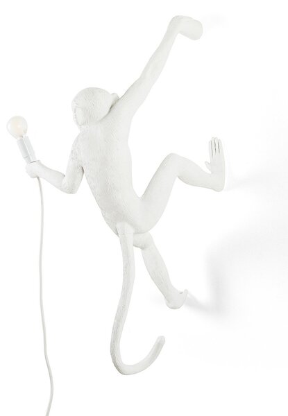 Lampă de masă SELETTI, Monkey Lamp, Alb, Camera de zi, Plastic, Design