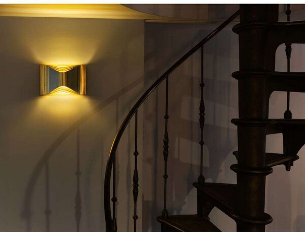 Lampă de perete DCW, Auriu / Alamă, Camera de zi, Aluminiu