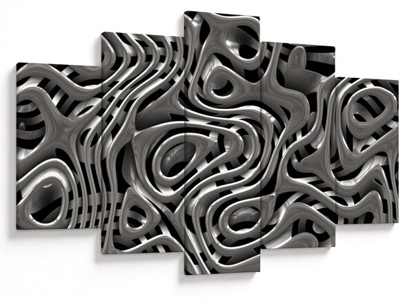 Tablou - Abstractizare metalică (150x105 cm)
