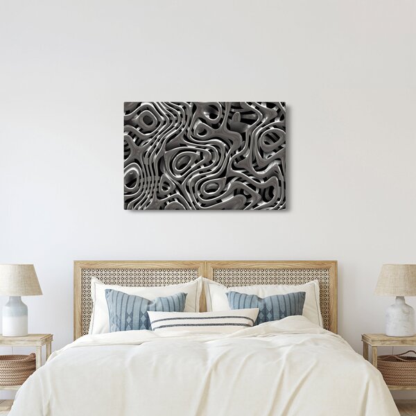 Tablou - Abstractizare metalică (90x60 cm)