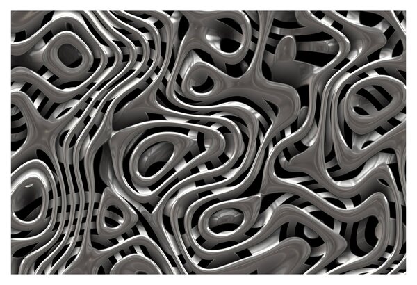 Tablou - Abstractizare metalică (90x60 cm)