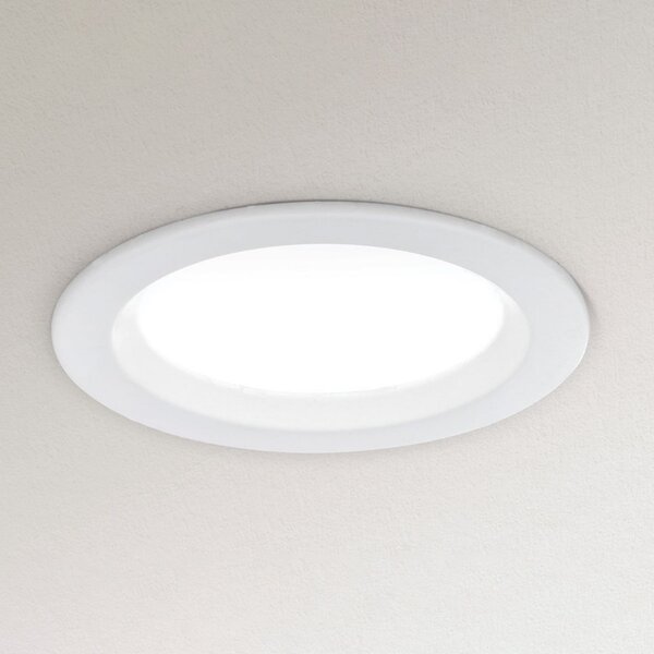 ORION Lampă LED încastrată Spock Ø 9 cm, dimabilă, alb, reglabil, Alb, Camera de zi / sufragerie, Metal, Modern