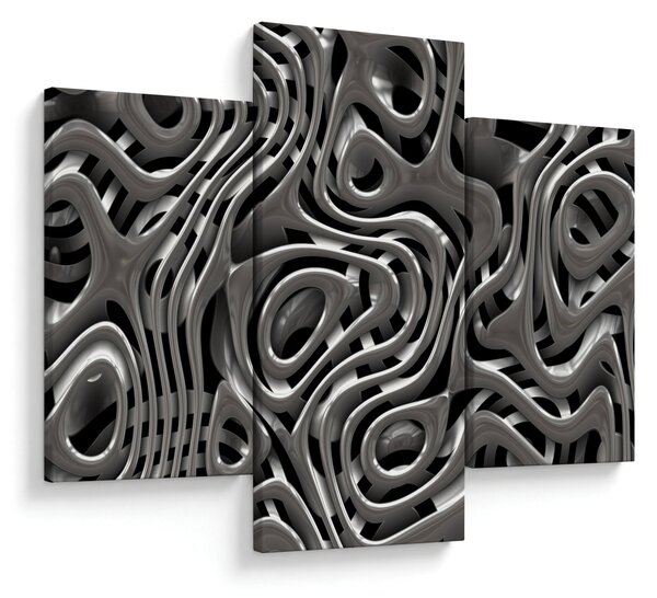 Tablou - Abstractizare metalică (90x60 cm)