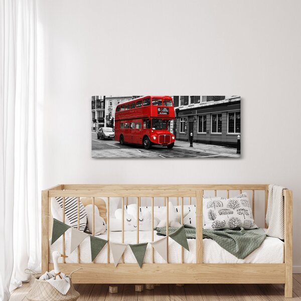 Tablou - Londra cu autobuz (120x50 cm)