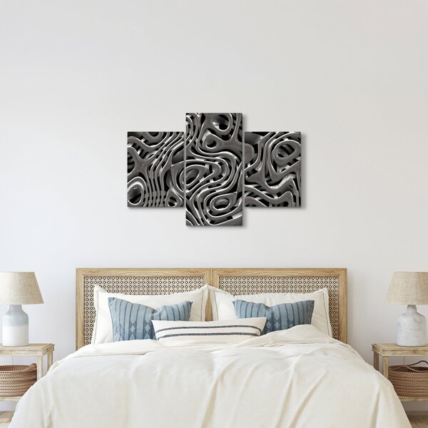 Tablou - Abstractizare metalică (90x60 cm)