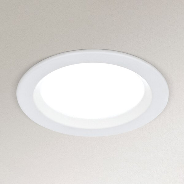 ORION Lampă LED încastrată Spock Ø 9 cm, dimabilă, alb, reglabil, Alb, Camera de zi / sufragerie, Metal, Modern
