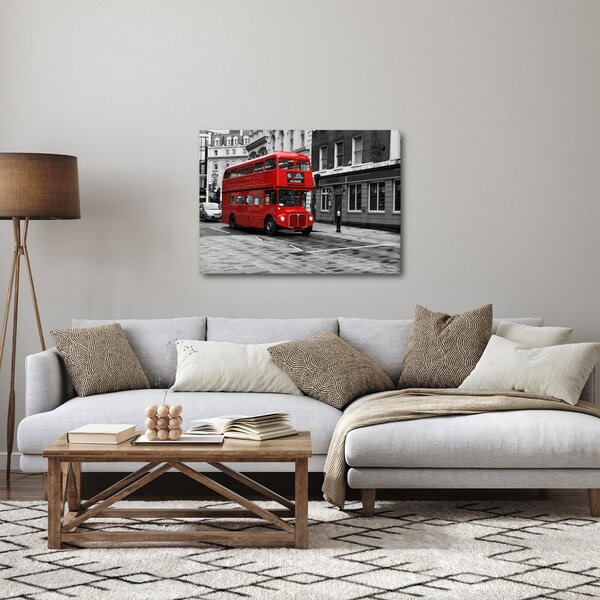 Tablou - Londra cu autobuz (70x50 cm)