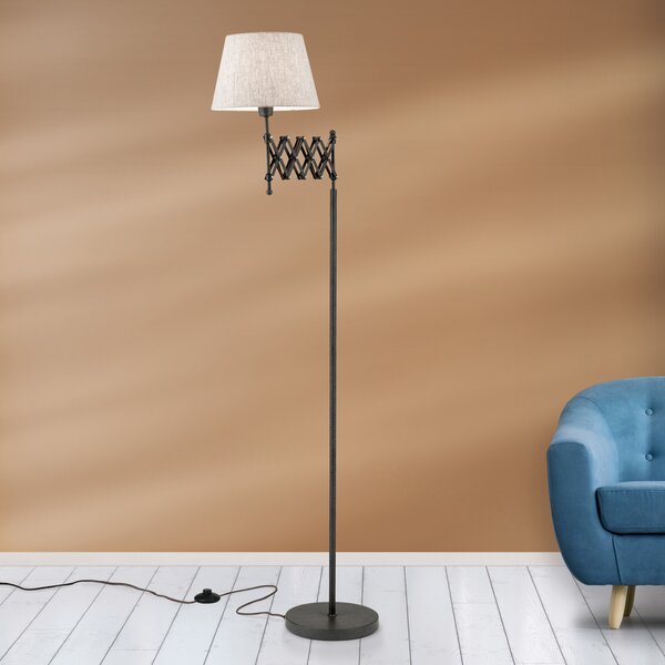 ORION Lampă de podea Factory cu abajur in, Maro / Rugină, Camera de zi / sufragerie, Metal, Design industrial
