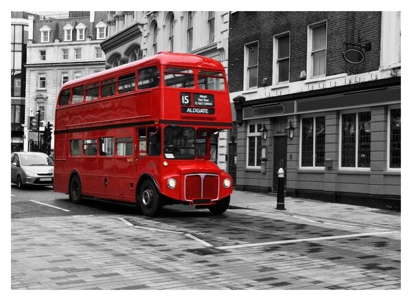 Tablou - Londra cu autobuz (70x50 cm)