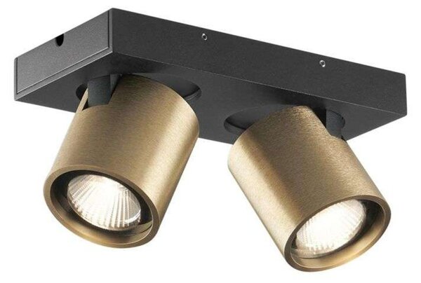Plafoniere LIGHT-POINT, reglabil, Auriu / Alamă, Camera de zi, Aluminiu