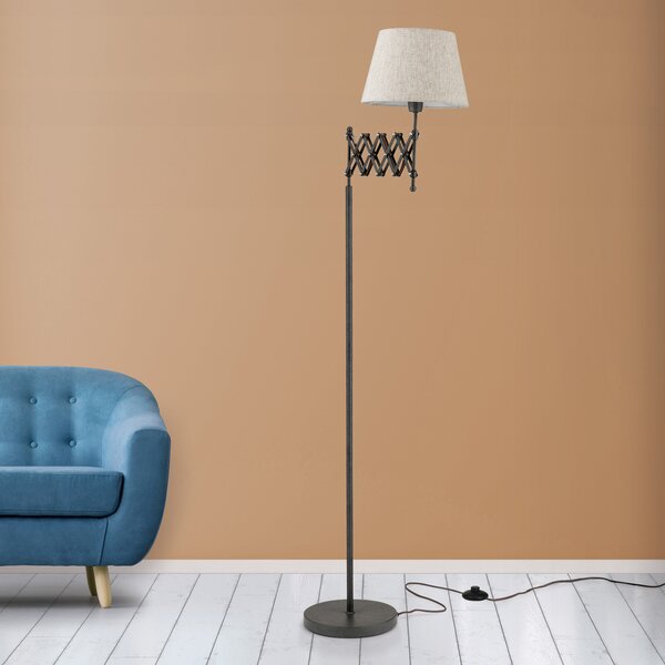 ORION Lampă de podea Factory cu abajur in, Maro / Rugină, Camera de zi / sufragerie, Metal, Design industrial