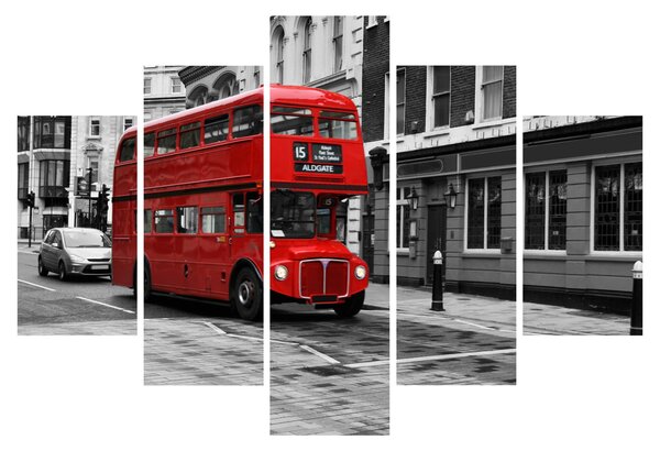 Tablou - Londra cu autobuz (150x105 cm)