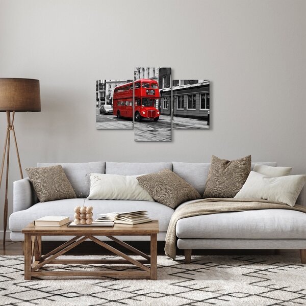 Tablou - Londra cu autobuz (90x60 cm)