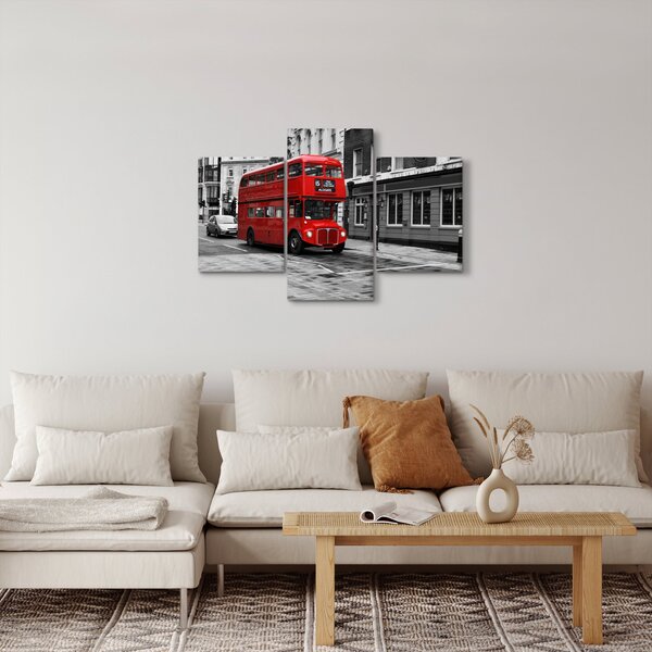 Tablou - Londra cu autobuz (90x60 cm)