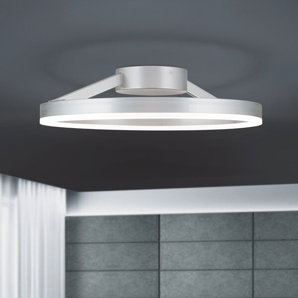 ORION Plafonieră LED Robert Ø 40 cm, reglabil, Metalic, Camera de zi / sufragerie, Metal, Modern